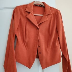 Briggs New York Petite Faux Suede Blazer